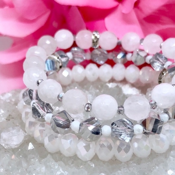 🎉5XHP🎉 Silver Czech Glass Crystal Bracelet - Picture 4 of 4